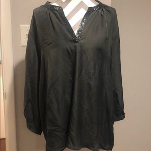 Old navy grey sparkle top